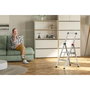 Hailo DK40 BasicLine Design Escalera de tijera de 3 peldaños