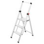 Hailo DK40 BasicLine Design Escalera de tijera de 3 peldaños