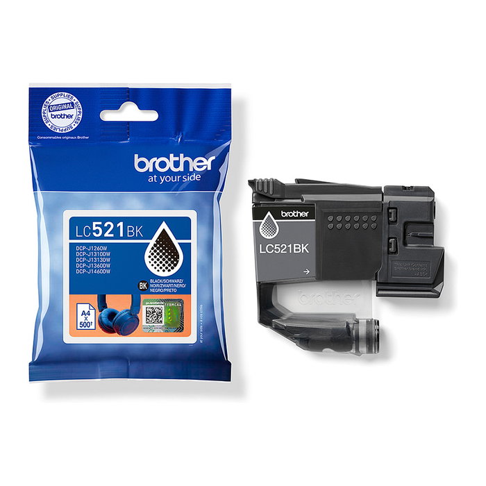 Brother Cartucho de tinta LC521BK Negro