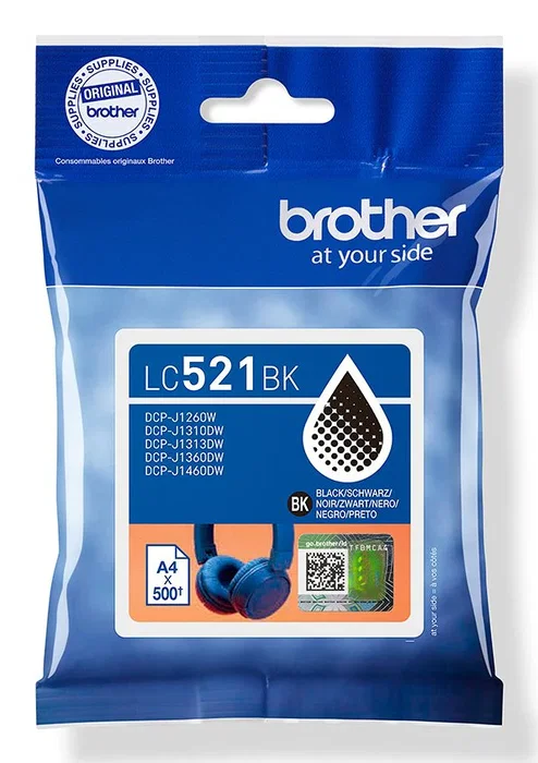 Brother Cartucho de tinta LC521BK Negro