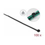DeLOCK Bridas para cables de alta resistencia 300 x 4,8 mm negro 100 piezas