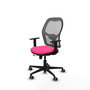 PIQUERAS Y CRESPO Silla de oficina Jorquera con mecanismo Sincro/Traslack Rosa y Gris