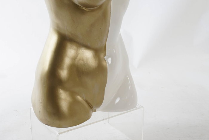 DKD Home Decor Figura de Busto Clásico Brillante Dorado y Blanco