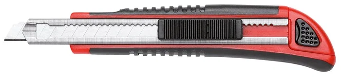 Gedore R93200010 Cúter profesional con 5 cuchillas de repuesto, ancho de hoja 9 mm