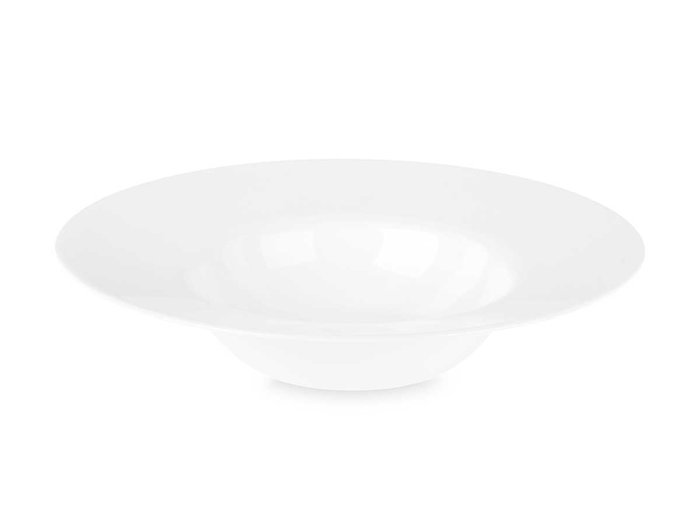Vivalto Plato Hondo Pasta Opal Blanco Vidrio 26 cm (Set de 18)