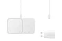 Samsung EP-P5400 Cargador Inalámbrico de 15W Blanco, Carga Rápida Compatible con Teléfono, Reloj Galaxy y Auriculares, Wireless Charger Pad con Ventilador y LED