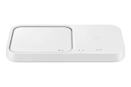 Samsung EP-P5400 Cargador Inalámbrico de 15W Blanco, Carga Rápida Compatible con Teléfono, Reloj Galaxy y Auriculares, Wireless Charger Pad con Ventilador y LED