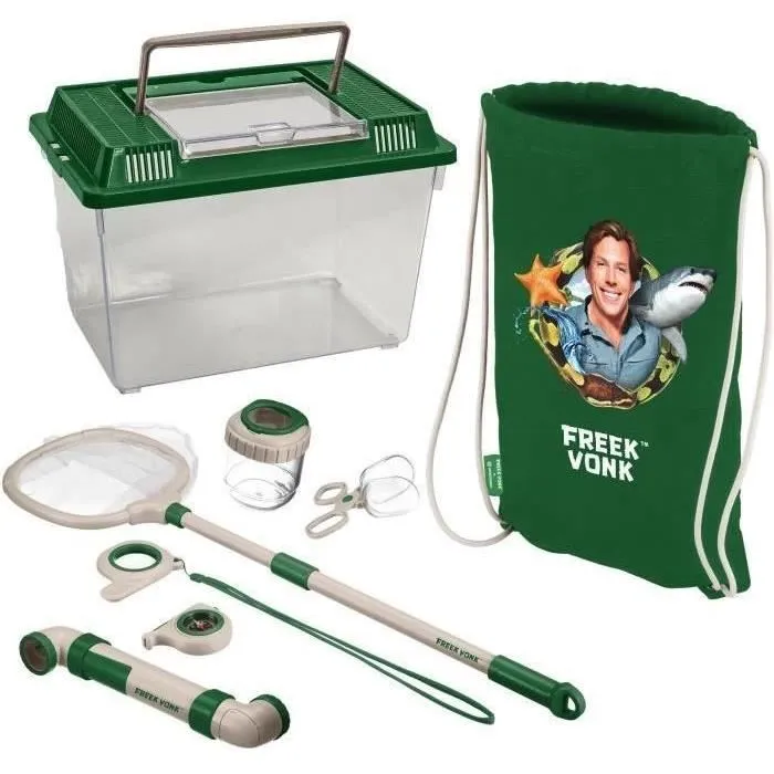 Bresser BRE4007922083933 Kit de descubrimiento al aire libre FREEK VONK x BRESSER - Set de 8 piezas para explorar la naturaleza