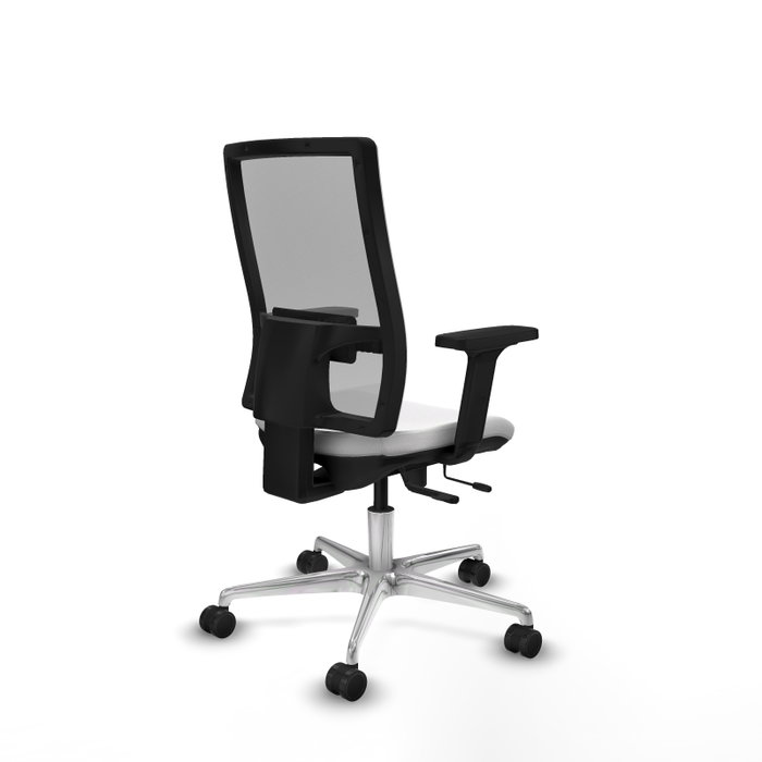 PIQUERAS Y CRESPO Silla de oficina Horna con mecanismo Sincro/Traslack Blanco y Gris PIQUERAS Y CRESPO Silla de oficina Horna con mecanismo Sincro/Traslack Blanco y Gris