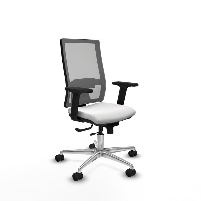 PIQUERAS Y CRESPO Silla de oficina Horna con mecanismo Sincro/Traslack Blanco y Gris PIQUERAS Y CRESPO Silla de oficina Horna con mecanismo Sincro/Traslack Blanco y Gris