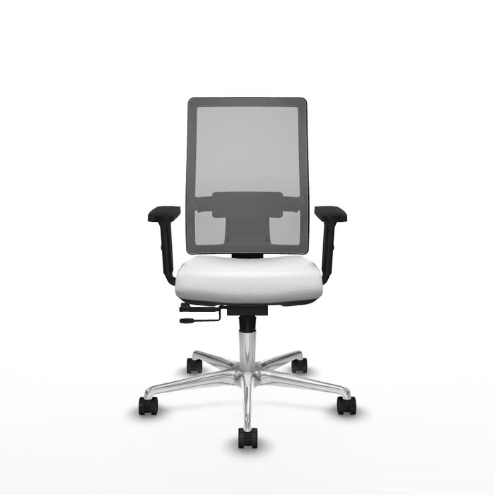 PIQUERAS Y CRESPO Silla de oficina Horna con mecanismo Sincro/Traslack Blanco y Gris PIQUERAS Y CRESPO Silla de oficina Horna con mecanismo Sincro/Traslack Blanco y Gris