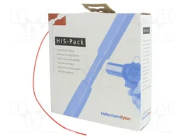 HELLERMANNTYTON Tubo termoretráctil 1,2mm 10m Rojo