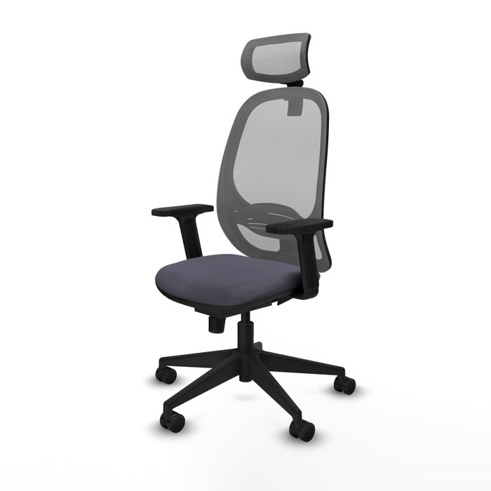PIQUERAS Y CRESPO Silla de oficina Cilanco con mecanismo Sincro, Gris