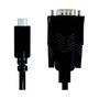 LogiLink Cable USB 2.0 Tipo-C a DB9 (RS232) de 1.2 m, Negro