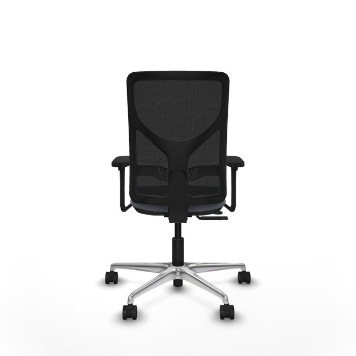 PIQUERAS Y CRESPO Silla de oficina Motilla con mecanismo Sincro/Traslack, Gris y Negro