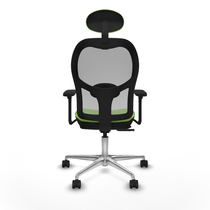 PIQUERAS Y CRESPO Silla de oficina Jorquera con mecanismo Sincro/Traslack, Pistacho y Gris