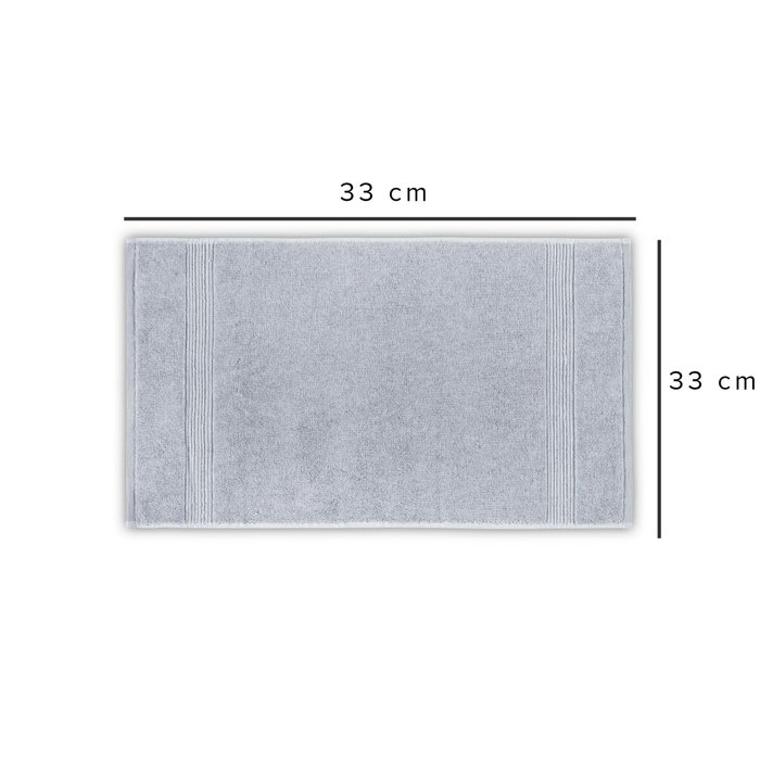 Mjölnir Toalla de Baño Gris 100% Algodón 450 gr/m² 33 x 33 cm