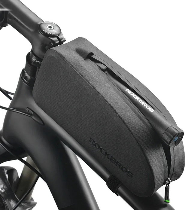 Rockbros Bolsa para cuadro de bicicleta impermeable AS-019-1, 1.6 l, negra Rockbros Bolsa para cuadro de bicicleta impermeable AS-019-1, 1.6 l, negra