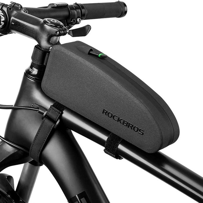 Rockbros Bolsa para cuadro de bicicleta impermeable AS-019-1, 1.6 l, negra Rockbros Bolsa para cuadro de bicicleta impermeable AS-019-1, 1.6 l, negra