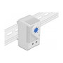 DeLOCK Termostato con Contacto Normalmente Abierto para Carril DIN, 0-60 °C, 250 V/10 A, Azul/Gris