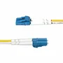 StarTech.com SMDOS2LCLC2M - Cable de Fibra Óptica OS2 Monomodo LC a LC UPC Duplex, 2 Metros Amarillo, 100Gbps, CWDM, LSZH