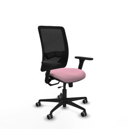 PIQUERAS Y CRESPO Silla de oficina Zulema Rosa y Negro