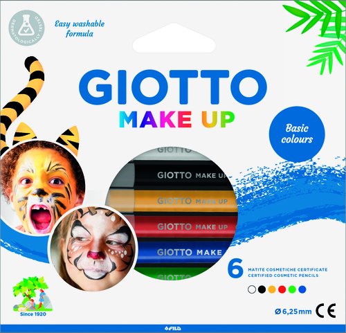 Giotto Set de 6 Lápices Cosméticos Make Up Colores Clásicos