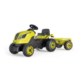 Smoby Tractor a pedales Farmer XL con remolque verde 142x44x54 cm