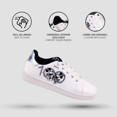 Deportiva Suela Pvc Disney 100 Blanco 36