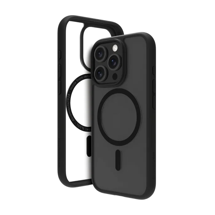 Dbramante1928 Grenen Funda MagSafe Plástico Negro para Apple iPhone 16 Pro - Resistente a Impactos y Polvo, Carga Inalámbrica