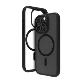 Dbramante1928 Grenen Funda MagSafe Plástico Negro para Apple iPhone 16 Pro - Resistente a Impactos y Polvo, Carga Inalámbrica