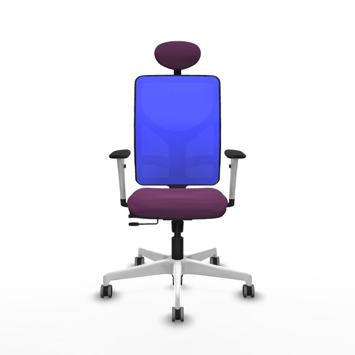 PIQUERAS Y CRESPO Silla de oficina Motilla Morado y Azul