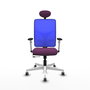 PIQUERAS Y CRESPO Silla de oficina Motilla Morado y Azul