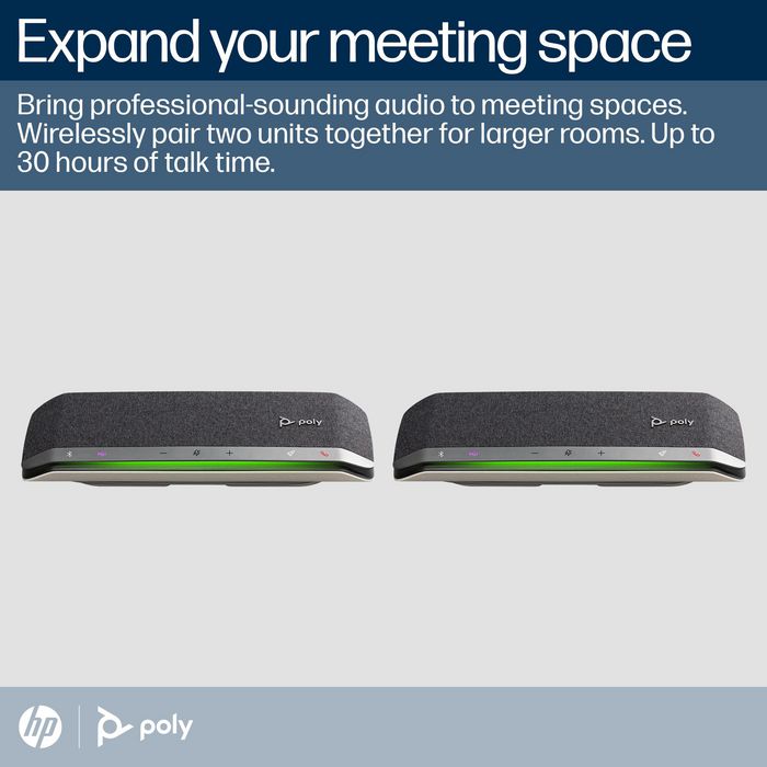 Poly Sync 40 Microsoft Teams Certified Speakerphone para Salas Flexibles y Huddle