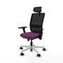 PIQUERAS Y CRESPO Silla de oficina Haches Morado y Negro