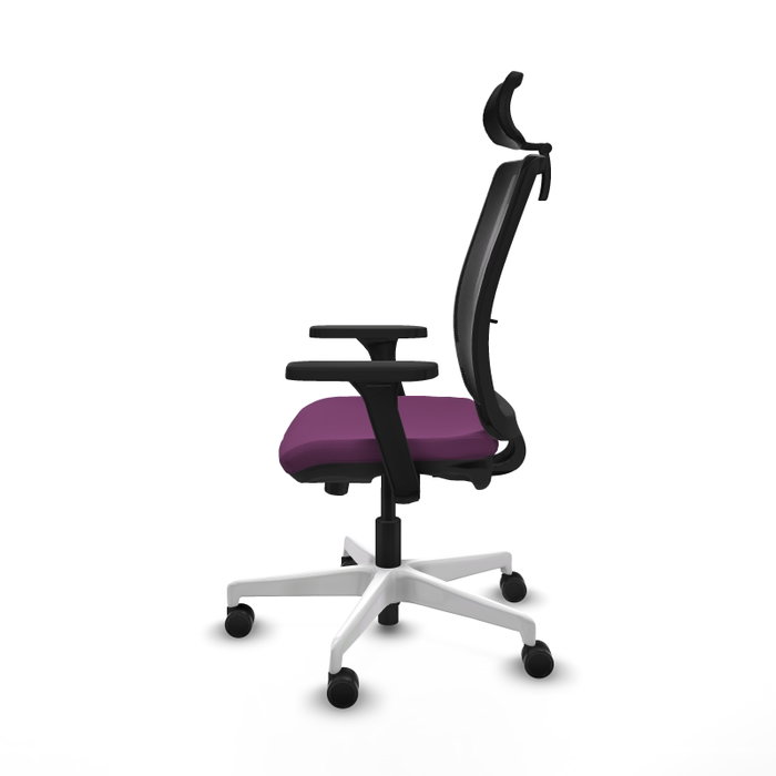 PIQUERAS Y CRESPO Silla de oficina Haches Morado y Negro