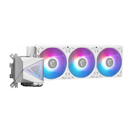 MSI MAG CORELIQUID I360 WHITE - Sistema de Refrigeración Líquida AIO CPU, 3 Ventiladores ARGB 120mm, Blanco, Compatible Intel LGA1700/1200/115x y AMD AM4/AM5