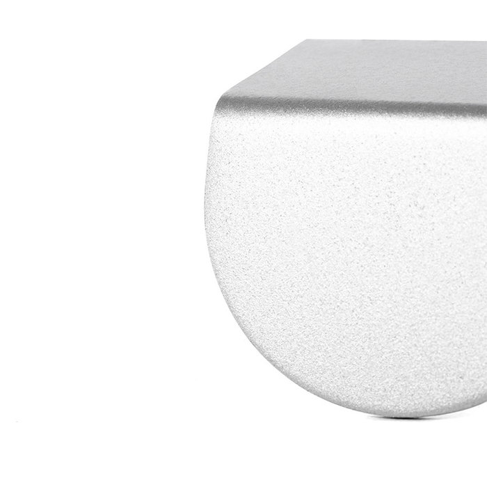 Trentadue Tirador Acero Modelo Bando C32 L40 Acabado Plata Mate