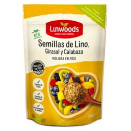 LINWOODS Semillas de Lino, Calabaza y Girasol Molido 200g Bio