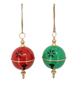 DKD Home Decor Decoración Colgante Navidad Tradicional Rojo Verde Metal (2 Unidades)