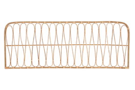 DKD Home Decor Cabecero de Cama de Bambú y Ratán Natural