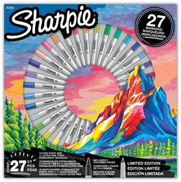 Rotulador Permanente Sharpie Caja De 27 (16 Fine + 11 Ultrafine) (Set de 6)
