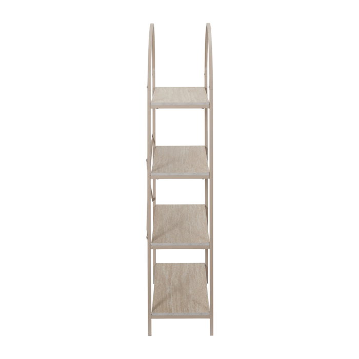 Home Deco Factory Estantería Terra Nova 4 Baldas MDF y Hierro 60x32x142 cm