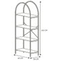 Home Deco Factory Estantería Terra Nova 4 Baldas MDF y Hierro 60x32x142 cm