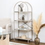 Home Deco Factory Estantería Terra Nova 4 Baldas MDF y Hierro 60x32x142 cm