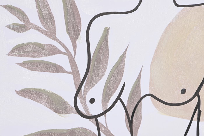 DKD Home Decor Cuadro Lienzo Mujer Abstracto Surtido de 2 Unidades