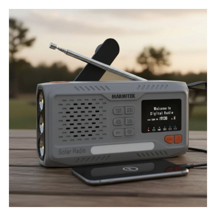Marmitek RESQ 100 Radio de emergencia Gris claro Marmitek RESQ 100 Radio de emergencia Gris claro