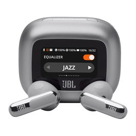 JBL Harman Auriculares Inalámbricos LIVE FLEX3 Plata para Deporte y Uso Diario