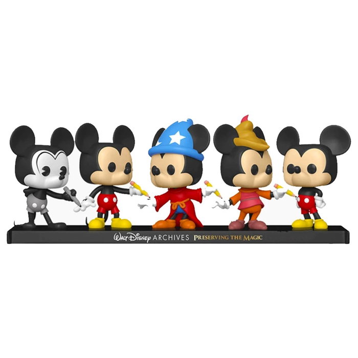 Funko Pop Disney Archivos Pack Premium Mickey Mouse Figura Vinilo 9cm Caja Original