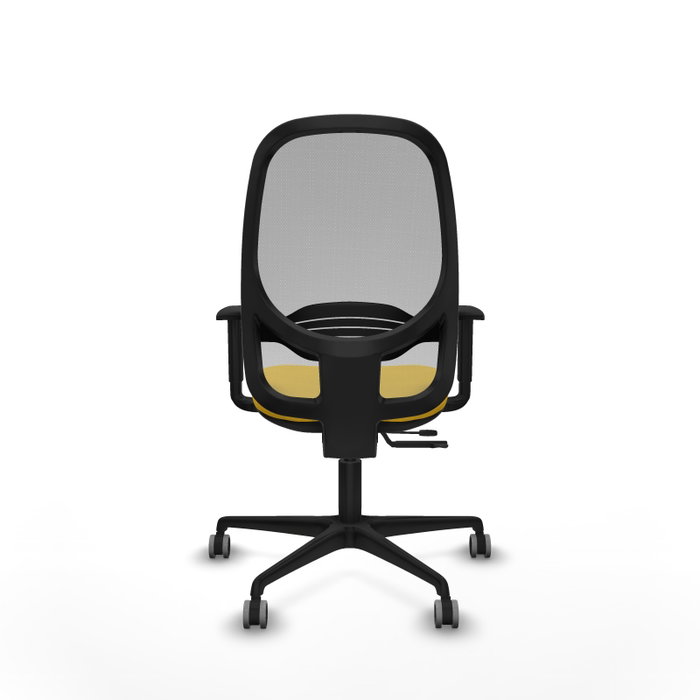 PIQUERAS Y CRESPO Silla de oficina Cilanco con mecanismo Sincro/Traslack Amarillo y Gris PIQUERAS Y CRESPO Silla de oficina Cilanco con mecanismo Sincro/Traslack Amarillo y Gris